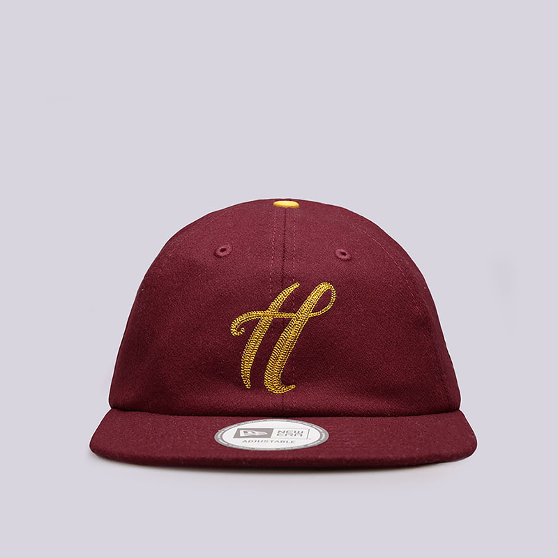  бордовая кепка the hundreds Meaning NE Strapback T16P106029-brgnd - цена, описание, фото 1